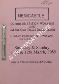 Newcastle Combined Station Working and Passenger Train Departures (Durham Electrification Diversions via Leamside) - Saturday & Sunday 11th & 12th March, 1989 by British Railways